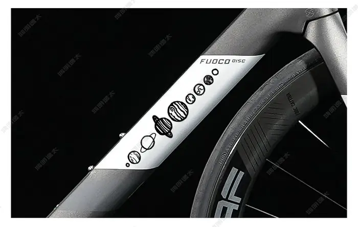 Nouveaux autocollants de vélo neuf planètes majeurs pour cadre