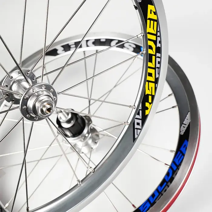 Paire de roues de vélo CNC pour roues de frein Brompton Bike V
