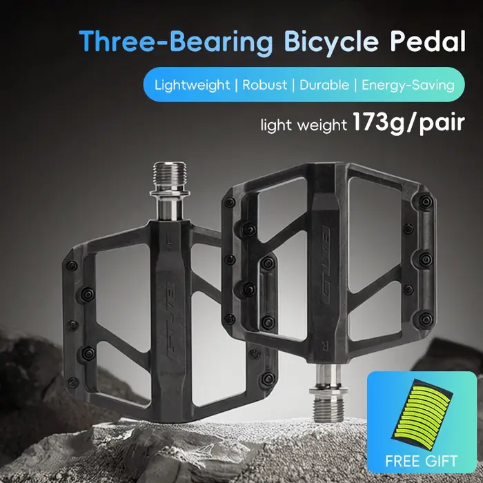 Pédales de vélo légères GUB en fibre de carbone