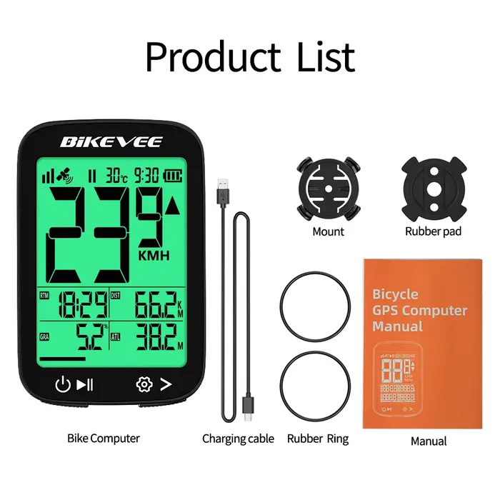 Compteur de vitesse de vélo GPS