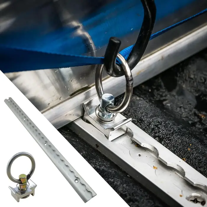 Rail de fixation en aluminium pour moto, VTT, tracteurs, motos tout-terrain, 0,5 m, type L, pour la sécurité des remorques