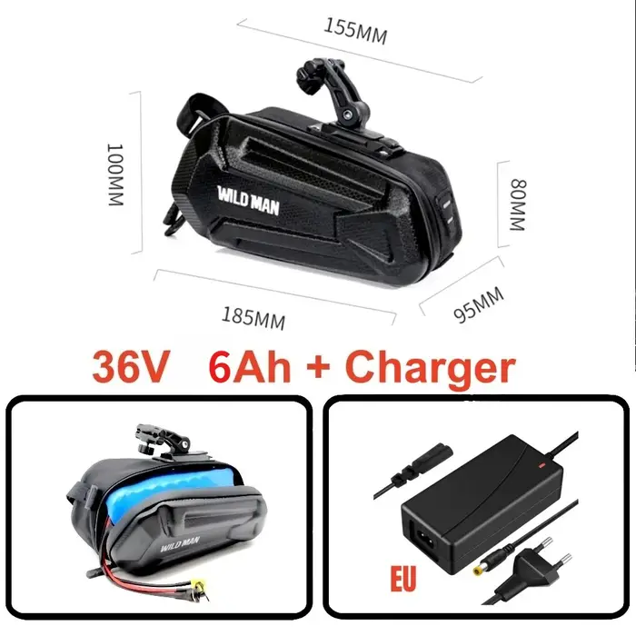 Batterie universelle pour vélo 60V 52V 48V 36V haute capacité 6Ah 8Ah 10Ah 12Ah 18Ah, pack Li-ion ét