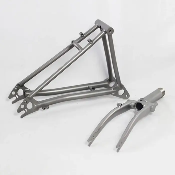 Cadre arrière de vélo pliant en titane P Line, frein C, 112 mm, triangle