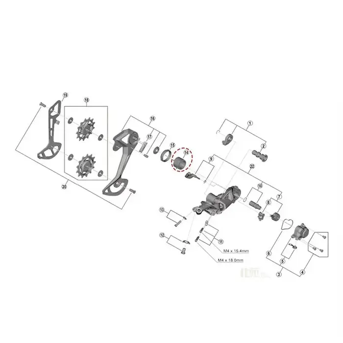 VTT vélo de route DEORE SLX XT XTR 105 Ultegra DA dérailleur M8100 M9100 R7000 R8000 R9100 R7150 R8150 R9250 accessoire à ressort detension