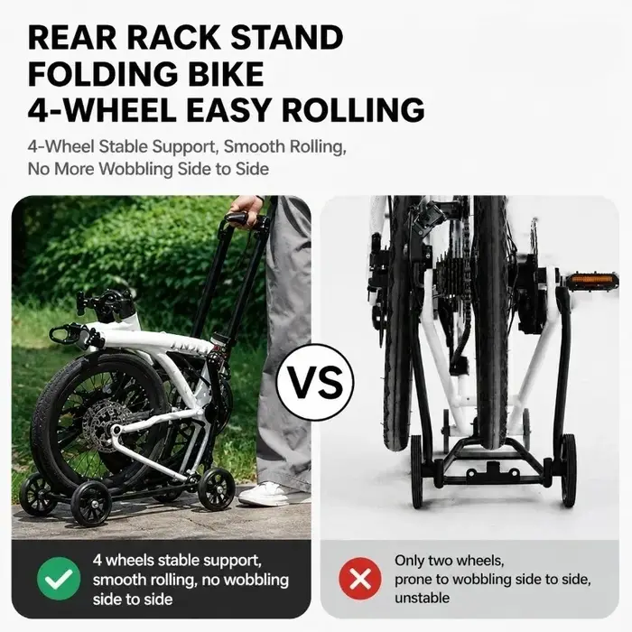 Porte-bagages arrière ODI pour vélo pliant Brompton JAVANEO