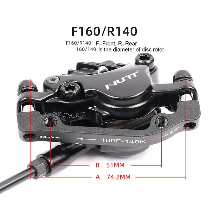 NUTT 800/1400mm vtt frein de vélo