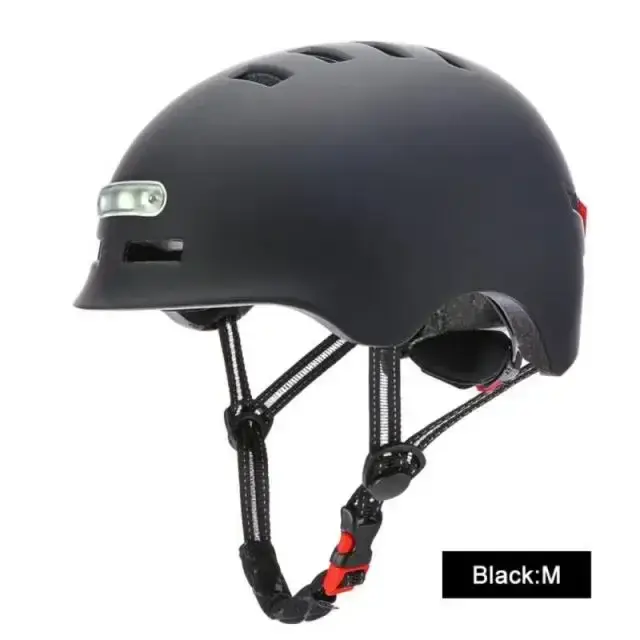 Casque de vélo avec avertissement lumineux intégré, équilibre de vélo, voiture, vtt, Sports de plein