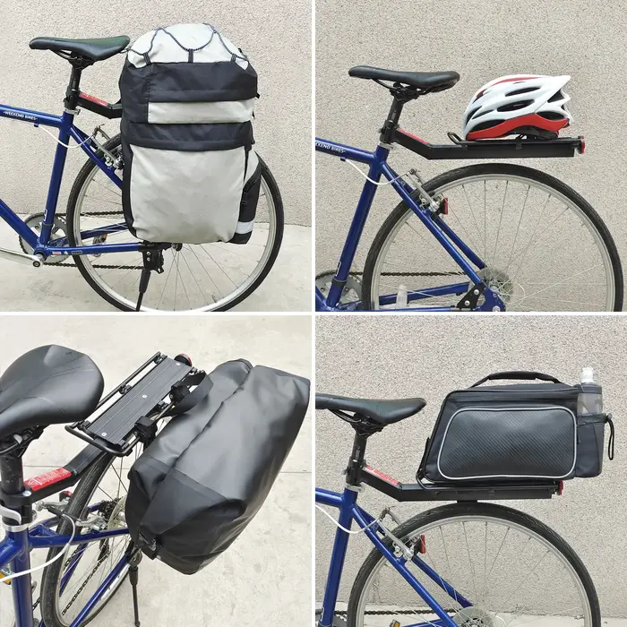 Porte-bagages arrière en alliage avec réflecteur