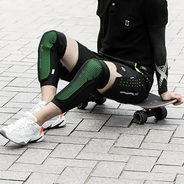 ROCKBROS Genouillères antidérapantes anti-collision pour vélo de montagne en plein air Protecteur de jambe de sport Accessoire de cyclisme 자