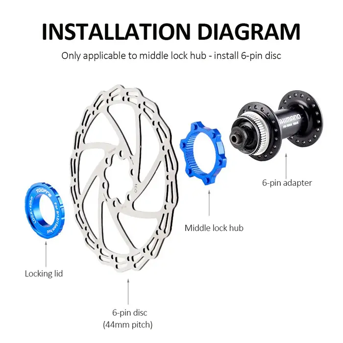 Adaptateur de moyeu de vélo en alliage d'aluminium