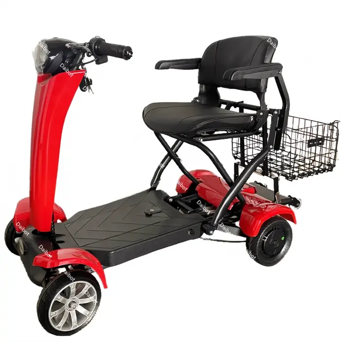 Trottinette Électrique Pliable existent à 4 Roues pour Adulte, avec Siège, 500W, 36V, pour Personnes Âgées, Batterie Parfaite