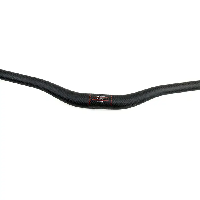Guidon de vélo de course entièrement en fibre de carbone mat 3K
