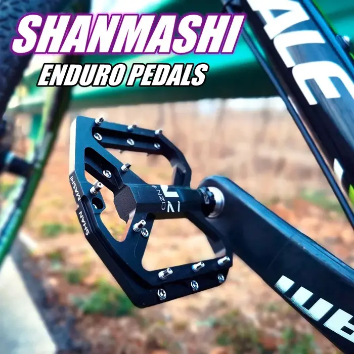 Nouvelles pédales de VTT pédale vtt vélo en aluminium plate-forme large pédales plates 9/16 "pédales de vélo à roulement scellé