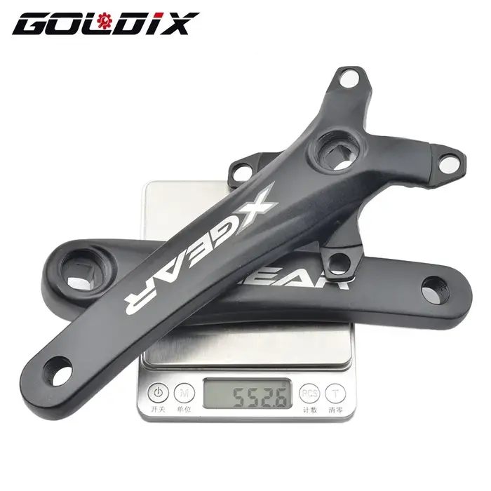 GOLDIX – pédalier de vélo à trou carré 104BCD, plateau unique forgé en alliage d'aluminium, longueur