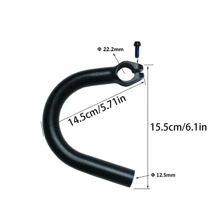 Barres de direction auxiliaires pour vélo, en alliage d'aluminium, pour conversion de VTT en vélo de route, guidon courbé