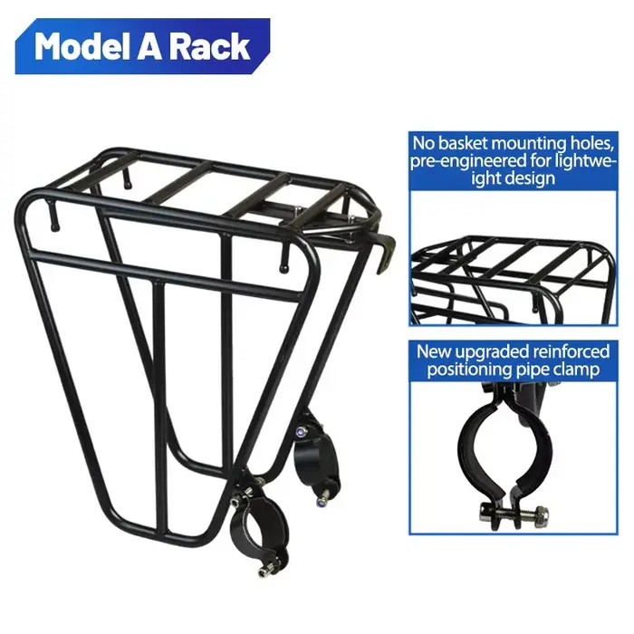 Support de porte-bagages avant en alliage d'aluminium pour vélo de gravier