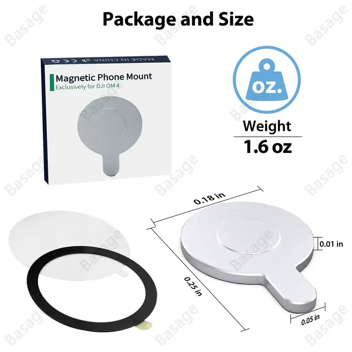 Adaptateur magnétique support de téléphone portable stabilisateur portatif accessoires à dégagement rapide pour DJI Osmo OM6 OM5 OM4 cardan pour Magsafe