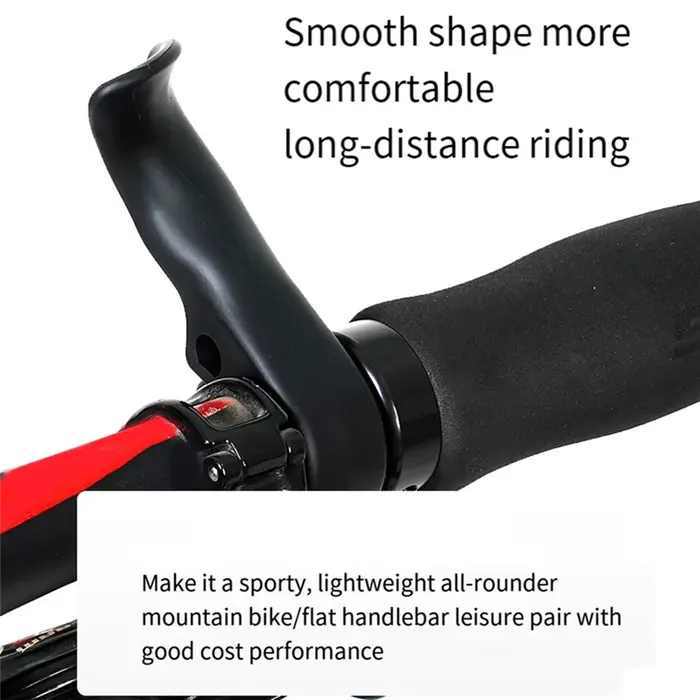 Embouts de barre de vélo ergonomiques poignées de pouce de guidon