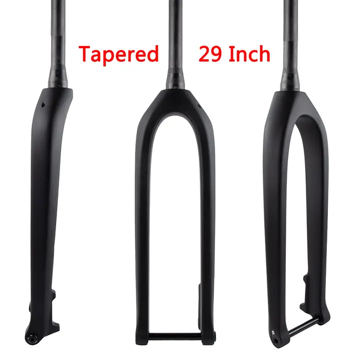 Nouveau VTT entièrement en Fiber de carbone UD VTT frein à disque 15x110mm Boost fourche de vélo améliorée à axe traversant câble intérieur conique