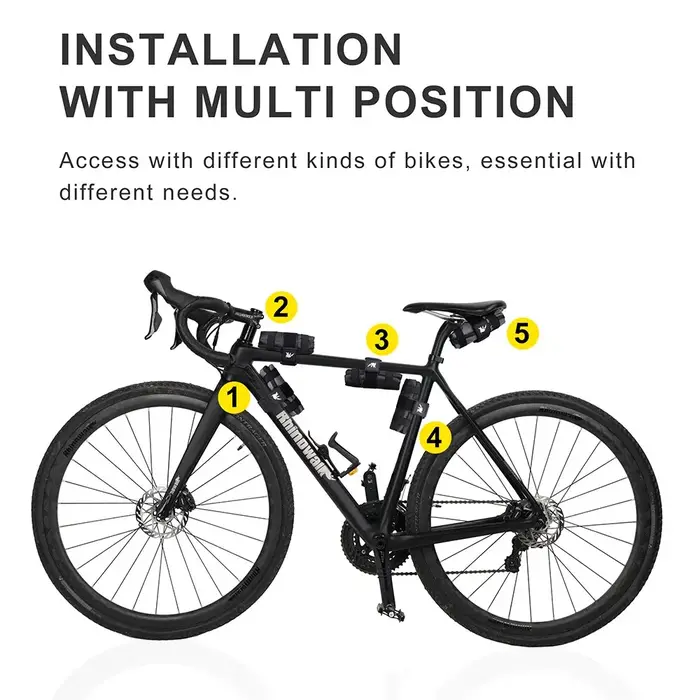 Rhinowalk Vélo Outil Sac Avant Top Tube Cadre Sac De Selle Burrito Pack Pochette