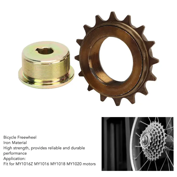 Kit d'adaptation de roue libre à entraînement gauche, construction robuste en fer, installation facile, excellentes pièces pour moteur MY1016Z MY1016 MY1018 MY1020
