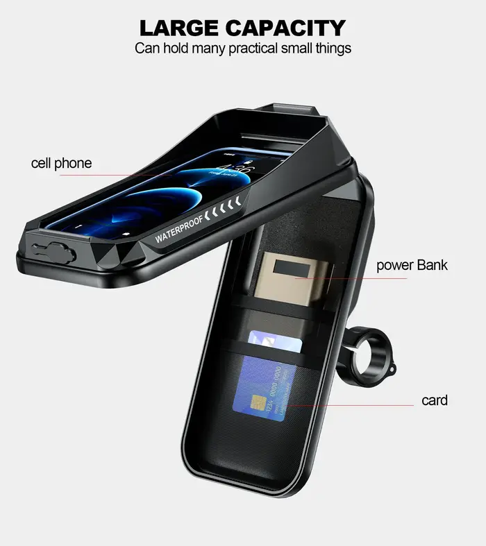 Support de sac de guidon de téléphone de vélo