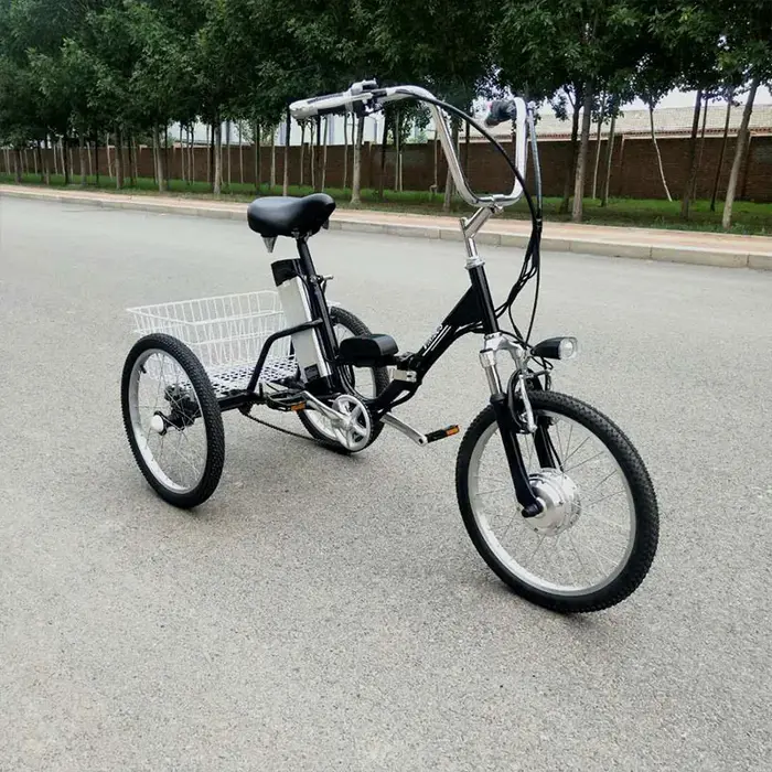 Vélo électrique pliable pour adultes de 20 pouces à 3 roues
