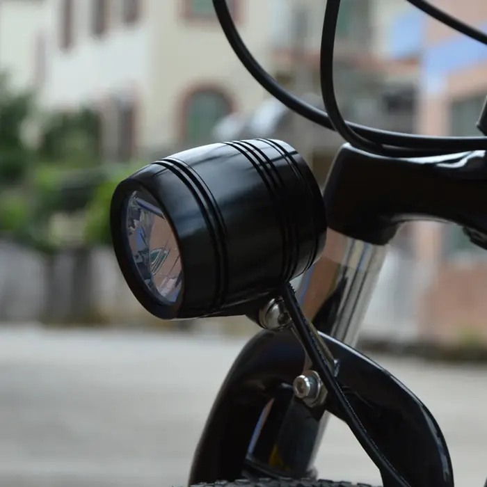 Lampe frontale avant de vélo pour Dynamo de moyeu avec câble de feu arrière