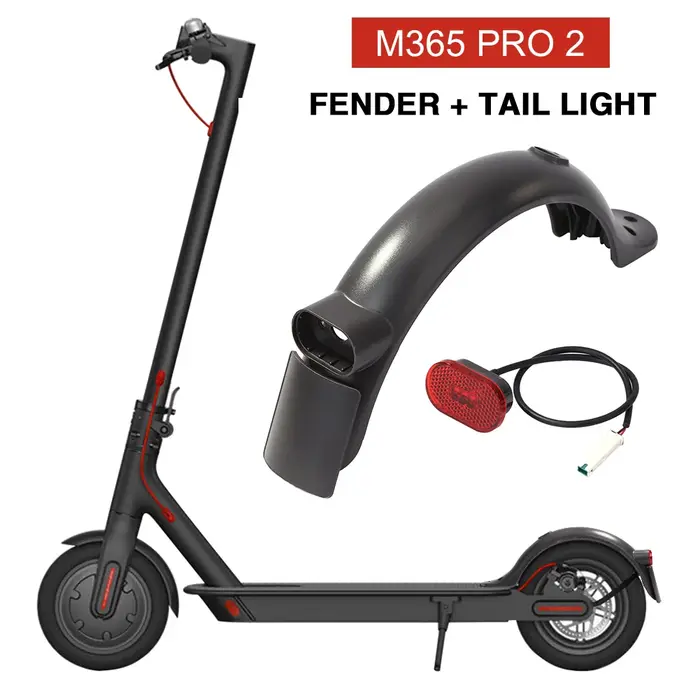 Garde-boue anti-éclaboussures de pneu de Scooter électrique avec feu arrière