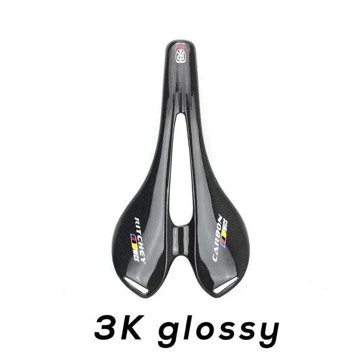 Ritchey WCS Logo autocollant coussin vélo de montagne/route 3K brillant entièrement en Fiber de carbone selle pièces