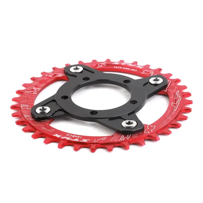 Roue à chaîne de vélo électrique 32T 34T 36T 38T rouge bleu noir pour Kits de moteur d'entraînement central Bafang 8