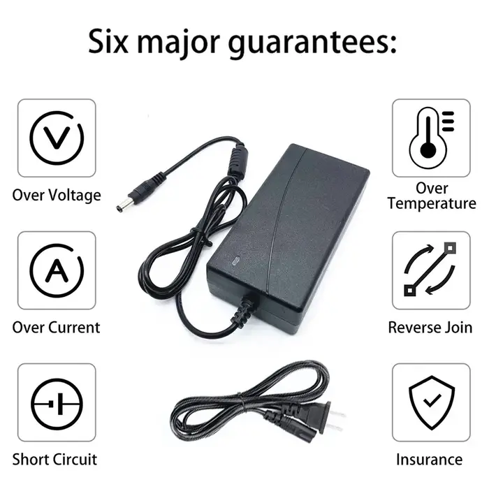 Pour US 42V 2A Scooter chargeur de batterie adaptateur secteur pour 36V vélo électrique pour M365 Scooter électrique batterie pièces de charge