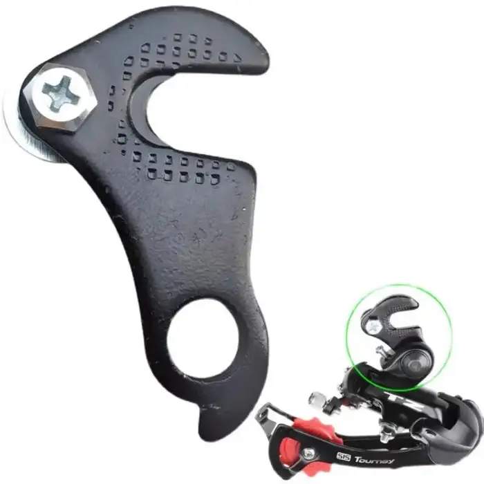 Support universel pour dérailleur arrière de vélo, fixation en aluminium à 2 trous pour VTT, vélo de