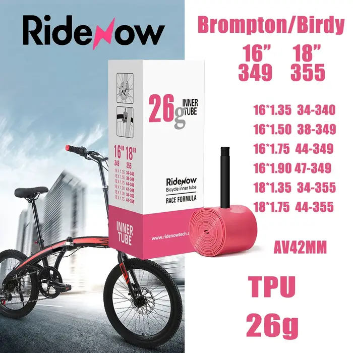 Ridenow Bromsilice-Chambre à air intérieure légère pour vélo