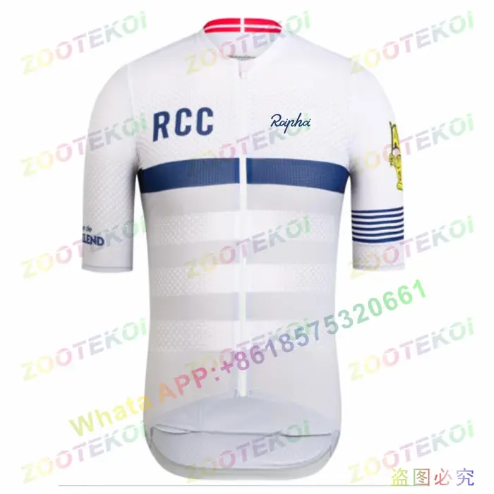 Maillot de cyclisme Pro Aero en polyester léger à manches courtes avec fermುವure éclair complète et poches arrière pour vélo de route été