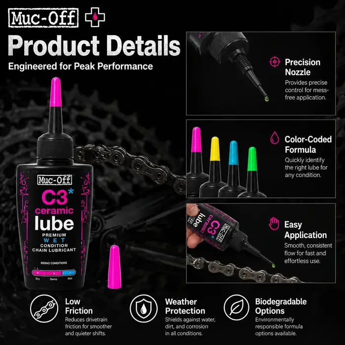 Lubrifiant pour chaîne de vélo Muc-Off 50 ml