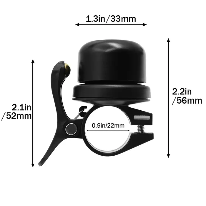 ALLTOO – cloche de vélo avec localisateur, pour Apple AirTag, traceur GPS antivol, accessoires étanches pour poignée de vélo de 22mm