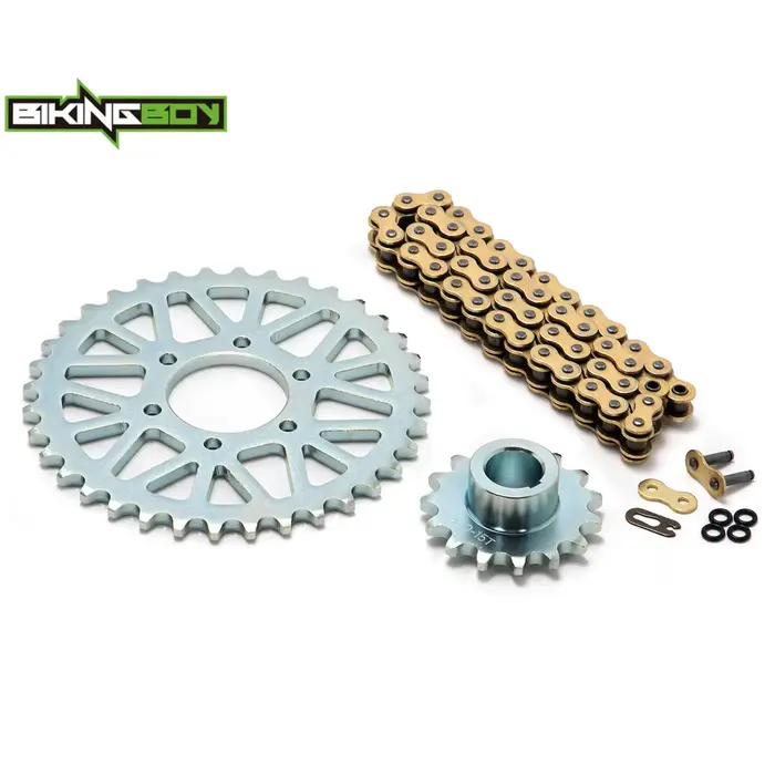 Kit transmission chaîne 420 48 maillons et pignons avant 15T arrière 36T en acier 45# pour Surron Ultra Bee vélo de saleté électrique motocross MX beige