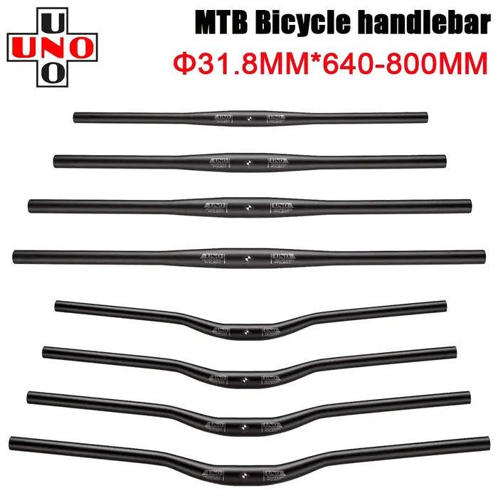 UNO vélo droit/hirondelle guidon vtt en alliage d'aluminium plat poignée