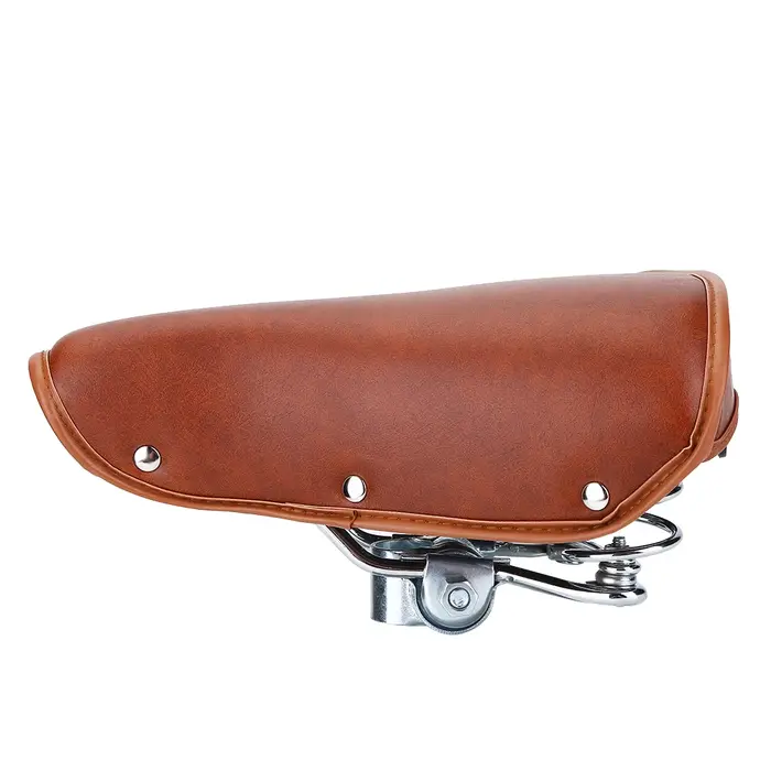 Selle de vélo vintage en cuir PU
