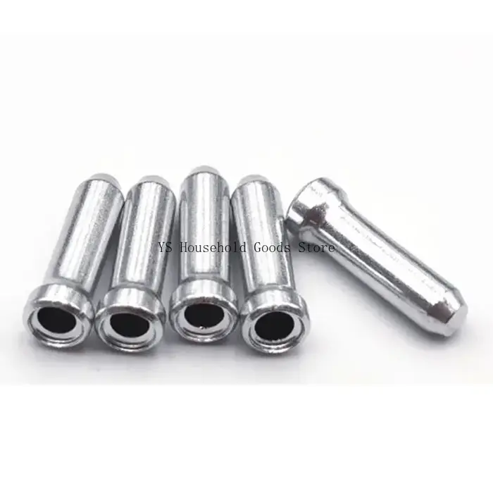 100 embouts de câble de frein et de dérailleur en aluminium pour vélo