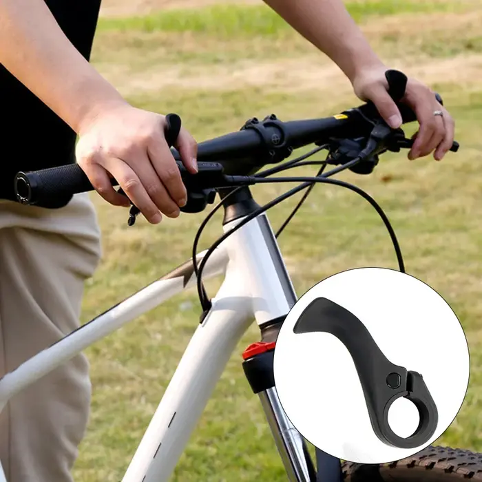 Extrémités de guidon de vélo ergonomiques, 1 paire, avec bouchons, 95x32x30mm, accessoires pour bicy