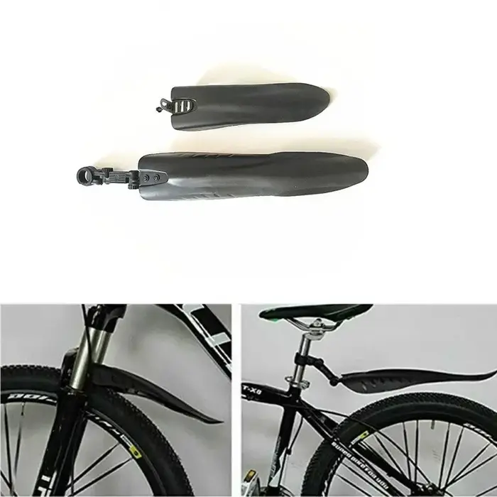 1 ensemble de garde-boue de vélo, ensemble avant et arrière, ailes de garde-boue avant et arrière de montagne, accessoires de vélo