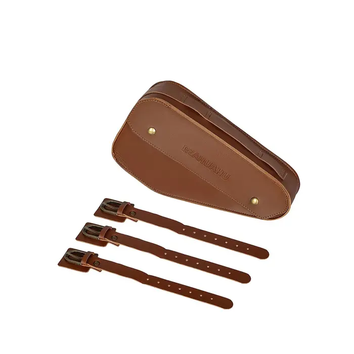 Sacs triangulaires pour poutre de vélo en cuir PVC, grande capacité avec 5 positions réglables, conc