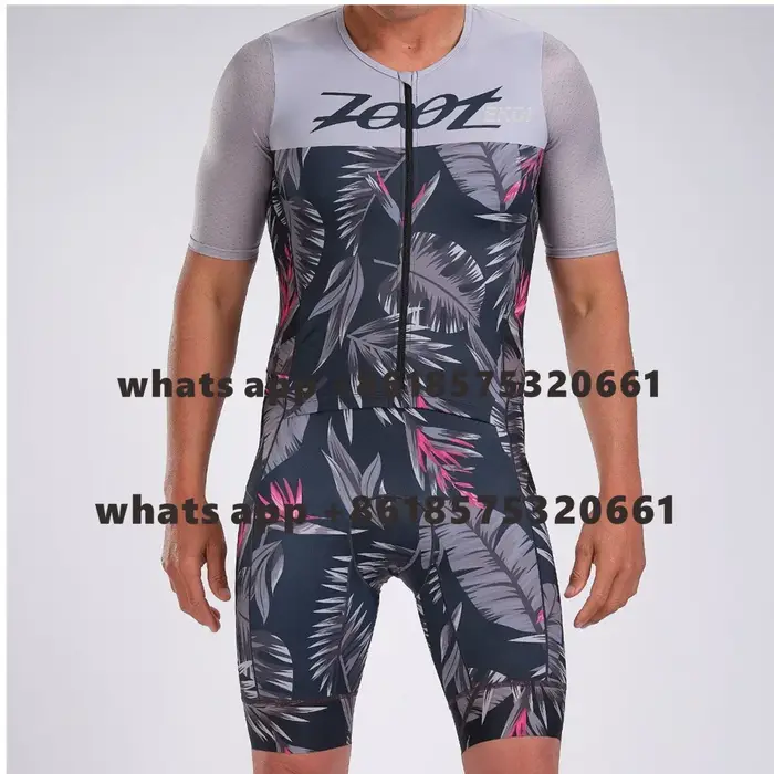 ZOOTEKOI nouveaux hommes cyclisme combinaison Triathlon à manches courtes respirant Trisuit été course body vélo vêtements Ciclismo