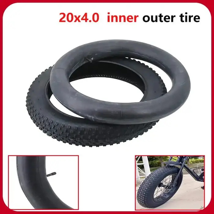 Pneu de vélo électrique Fat Bike 20 pouces 20x4.0 pour neige et plage