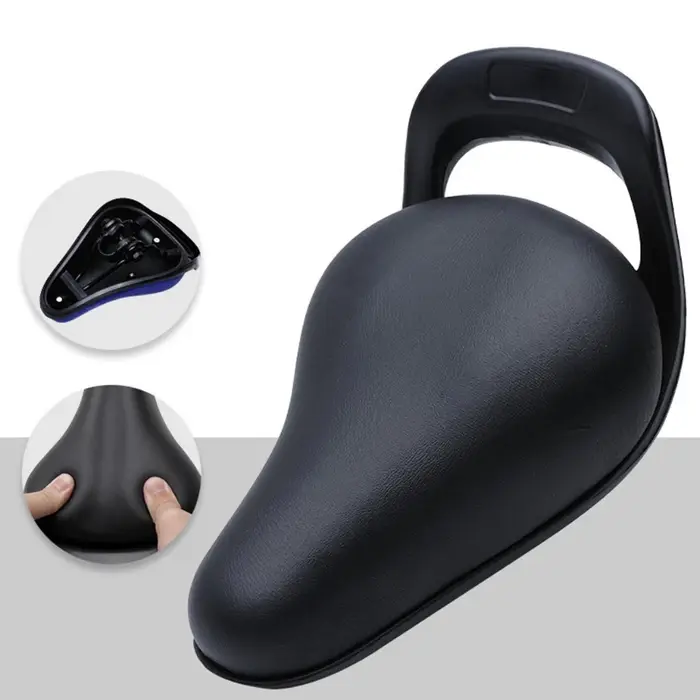 Selle de vélo en cuir PU pour enfants, souple, confortable, étanche, pour vtt