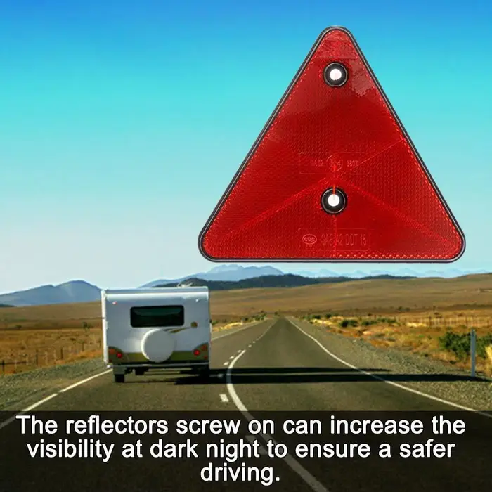 Réflecteurs triangulaires rouges