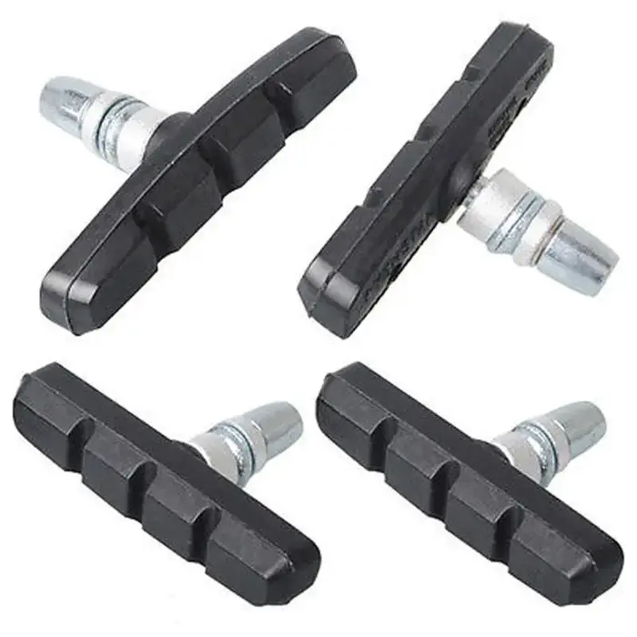 2 paires de blocs de frein silencieux pour vélo de montagne, accessoires de frein en V, accessoires