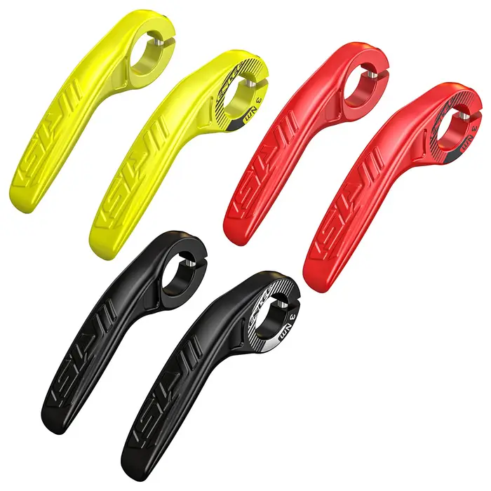 1 Paire de poignées de guidon réglables pour vélo, avec embouts auxiliaires et repose-poignets, pour le cyclisme et le soulagement de la fatigue, accessoires de vélo